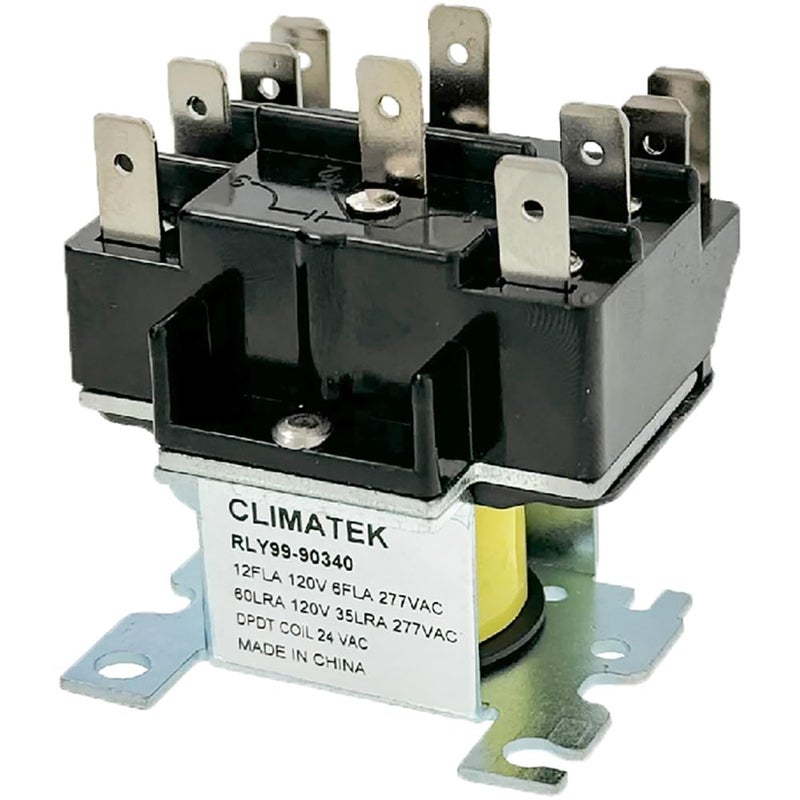 90340 - 24 Volt Coil General Relay Replaces White Rodgers, Emerson, Supco, Honeywell, Packard, Mars, Jard #s R8222D1014 R8222B1067 90-340 SU90340 PR90340 92340
